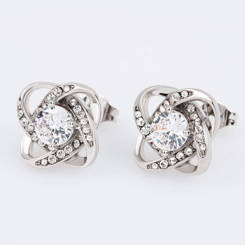 Love Knot Stud Earrings - StarShineBox -