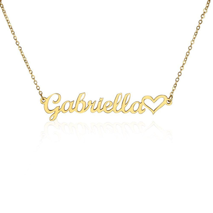 Name Heart Necklace - StarShineBox -