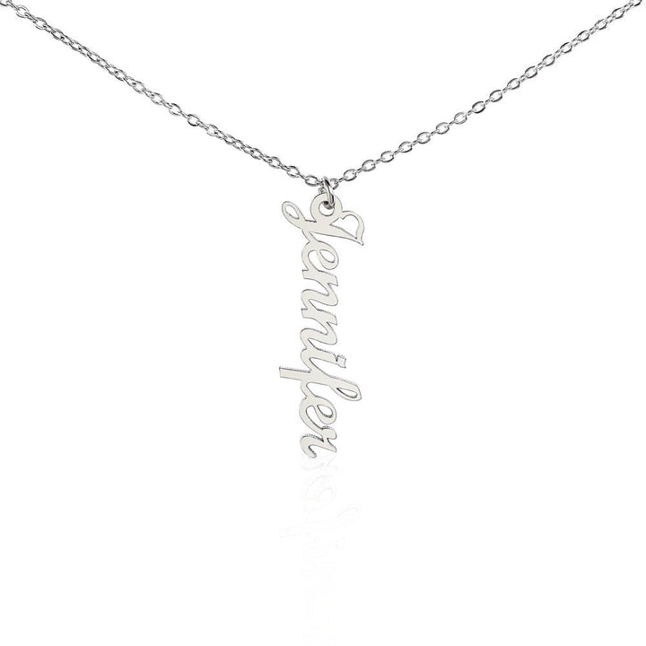 Personalized Vertical Name Necklace - StarShineBox -