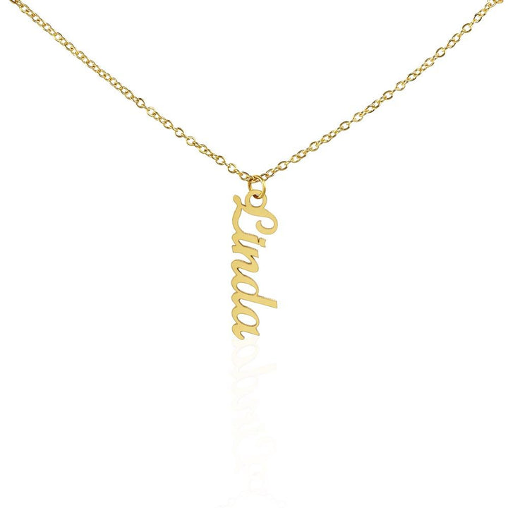 Personalized Vertical Name Necklace - StarShineBox -