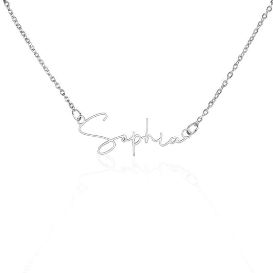 Signature Name Necklace - StarShineBox -