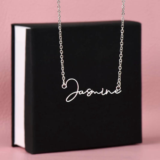 Signature Name Necklace - StarShineBox -