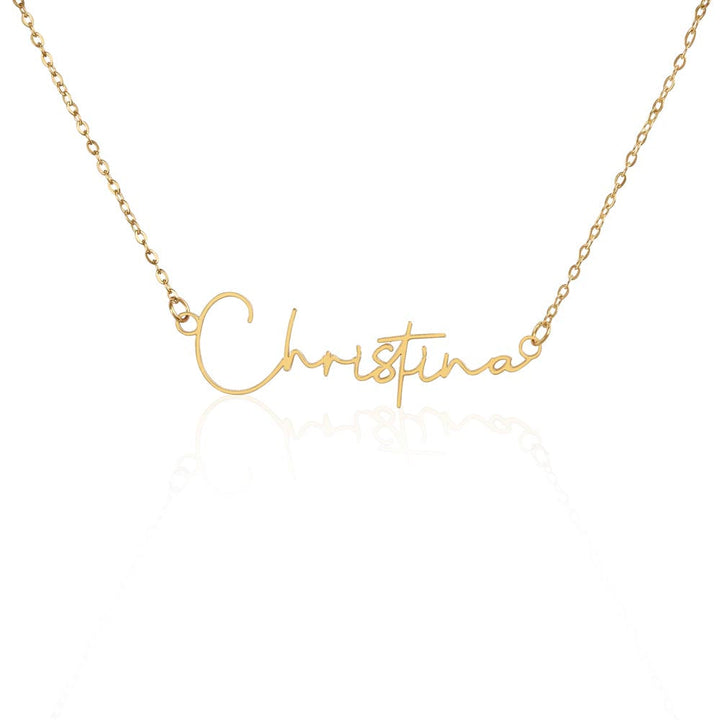 Signature Name Necklace - StarShineBox -